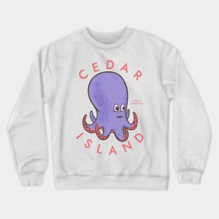 Cedar Island, NC Summertime Vacationing Octopus Crewneck Sweatshirt